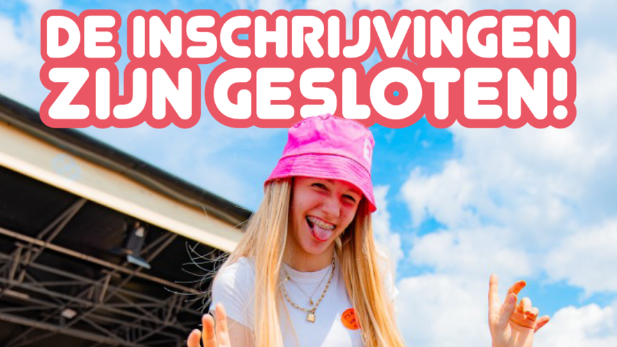 De inschrijvingen zijn gesloten!